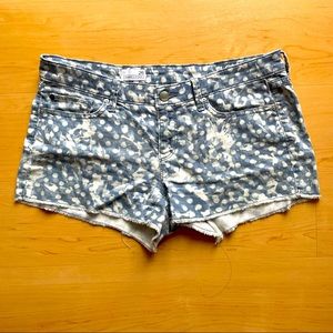 GAP Summer Cutoffs Jean Shorts, Polka Dot Paint Pattern